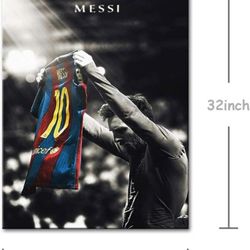 Leo Messi Soccer Poster 24x32