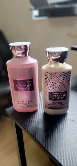 NEW Bath & Body Works A Thousand Wishes Body Wash & Lotion BUNDLE