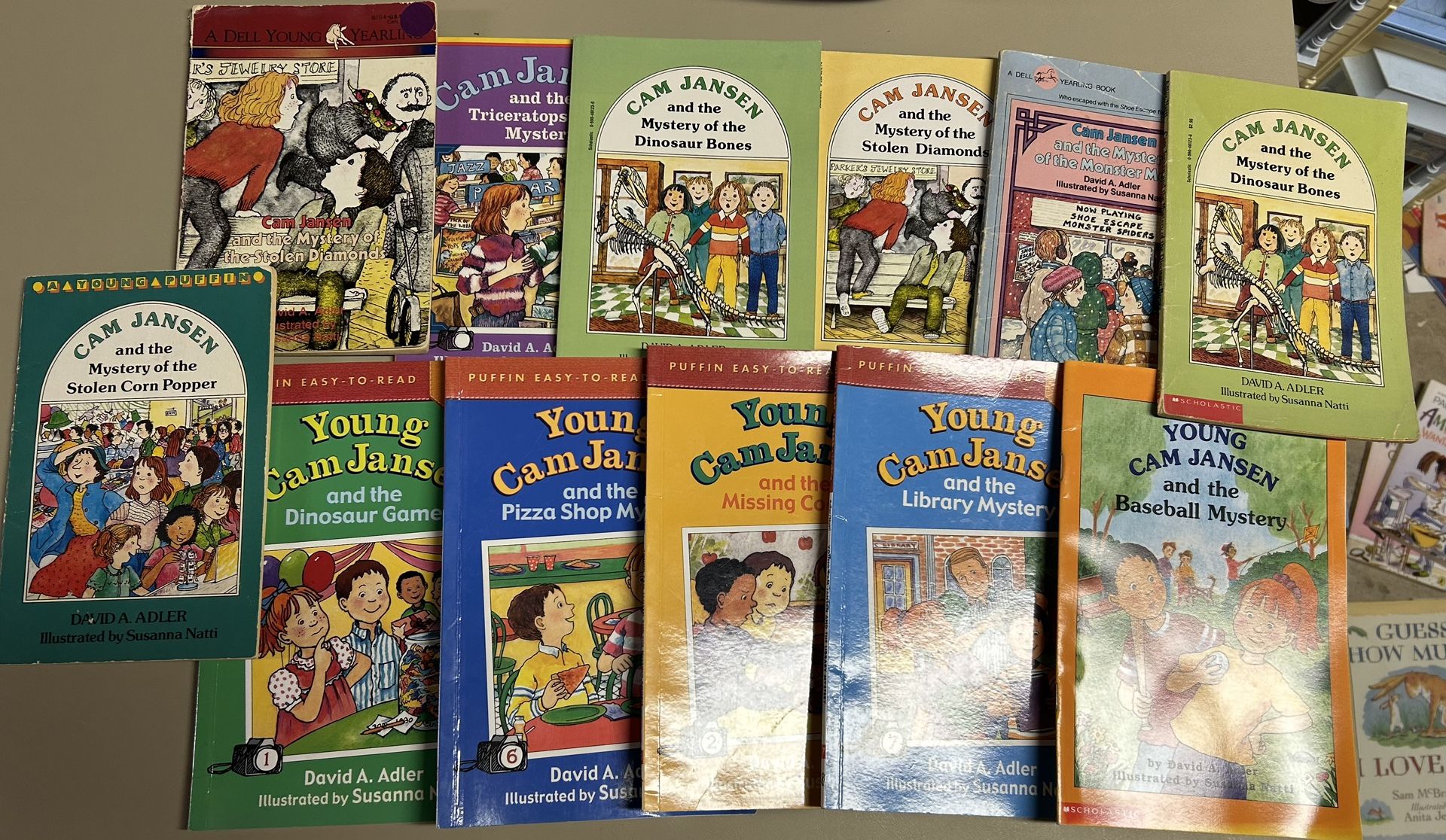 "Cam Jansen" lot of 12 books