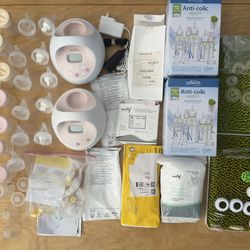 Spectra & Medela Breast Pump Bundle + Baby Feeding Essentials Lot