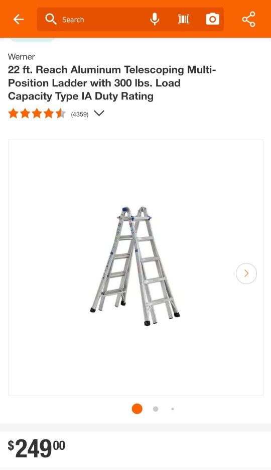 Werner Multi Positon Ladder 22 Foot 