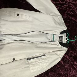 White And Black Bomber Jacket 