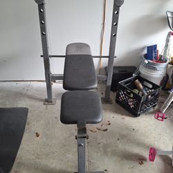 Xr 6.1 bench press and total gym Xls workout machine