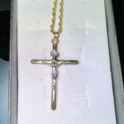 Gold Cross Chain 