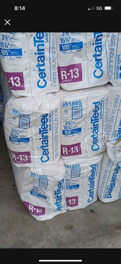 Insulation For Walls 2/4 R13x16 Cover 144 Sqft Unface The Price Is For Each 