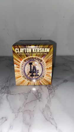Kershaw Dodgers world champions ring