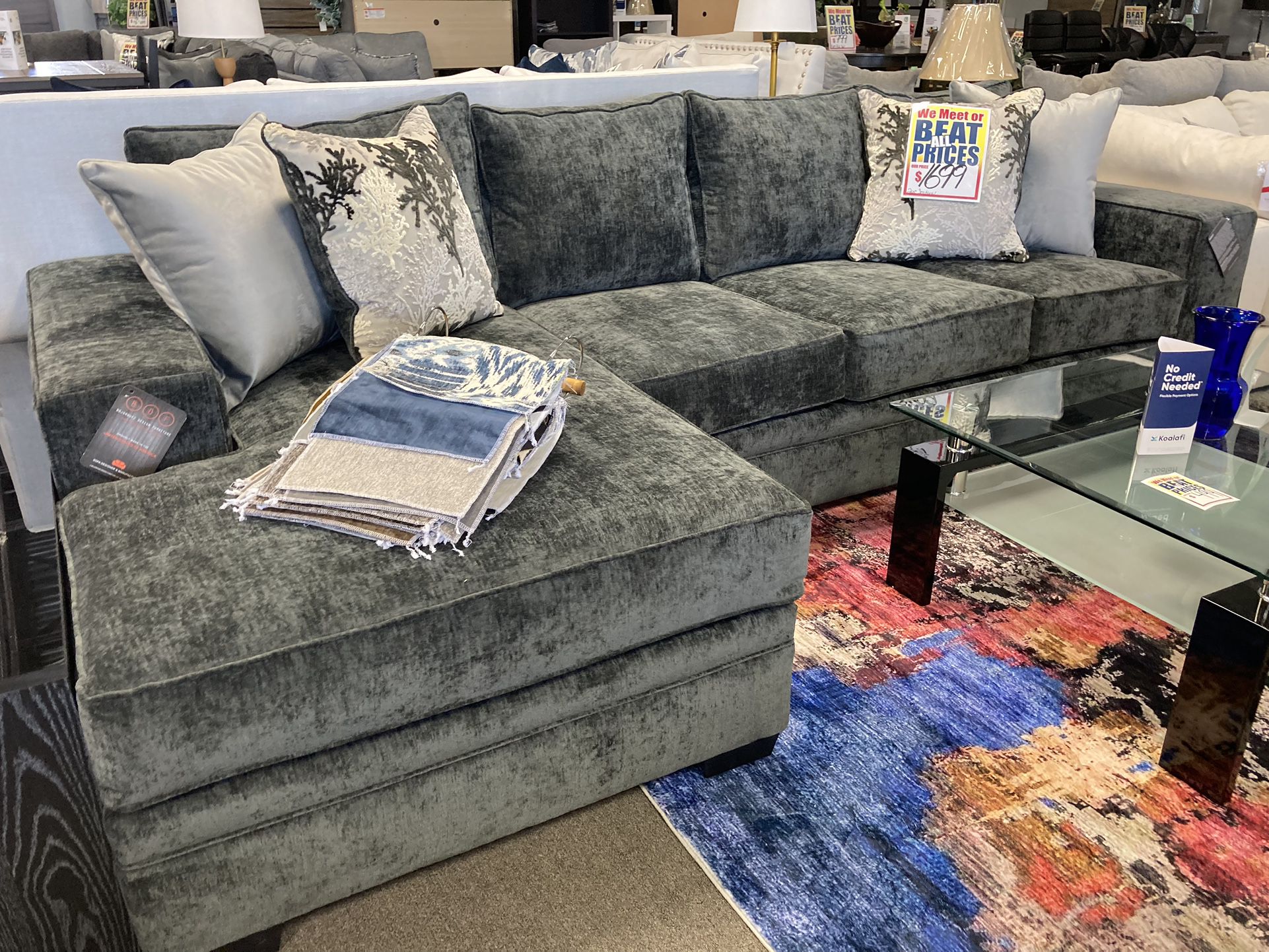 Grey Sectional 🖤☑️ $1,599