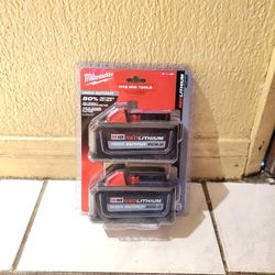 Milwaukee Battery 6.0ah (2) Pack High Output M18 