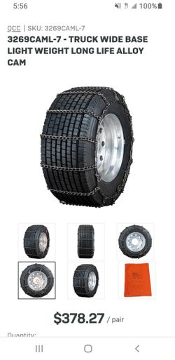 Big Rig Super Single Snow Chains 445/50R22.5