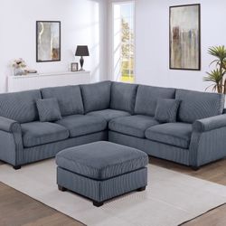 Sectional with Ottoman