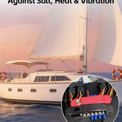 Brand New in Box Crivon Bus Bar 12V 150A Ground Power Distribution Block for Marine Boat Yacht RV