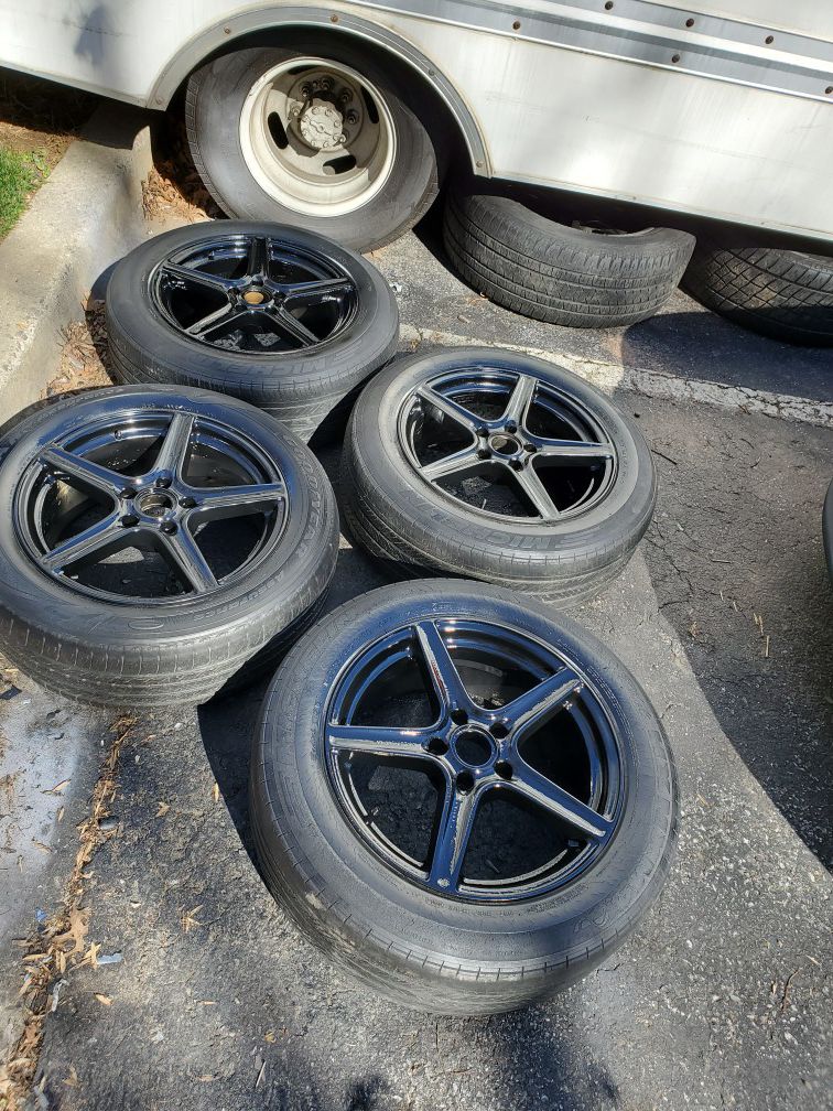 4 18 in 5x120 wheels rims and tires