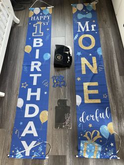 “Mr. Onederful” First Birthday Party Bundle