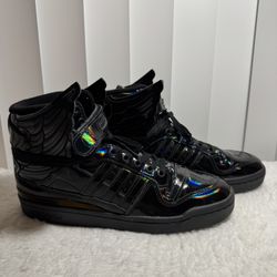 Men Adidas Jeremy Scott Forum Hi Wings 4.0 Black   *NEW*