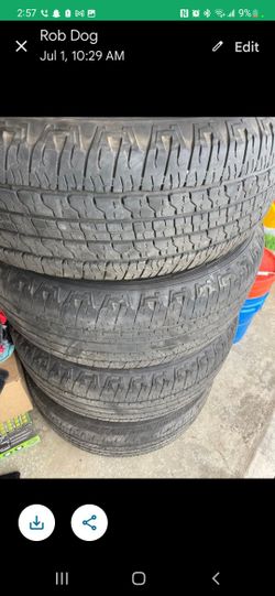 Chevy SILVERADO Rims/tires(4) 265/65R18