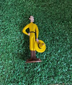 Vintage HTF PVC curious George man in the yellow hat figure