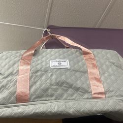 Foldable Weekend Tote Duffle Travel FASHION Bag, NAVY, GRAY, WHITE AVAILABLE