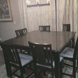 Extendable Dining Table With 6 Chairs