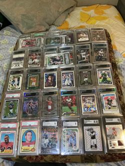 Graded NFL Football cards from PSA SGC MPE Arena and CGC With Jayden Maye nix Caleb and more