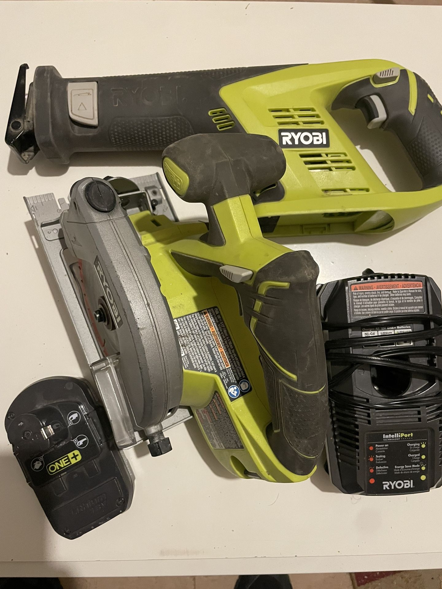 Ryobi Circular Saw And Reciprocating Saw Set
