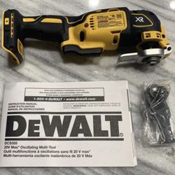 Brand New DEWALT 20v XR Brushless Oscillation Multi Tool With Cutting Blade 