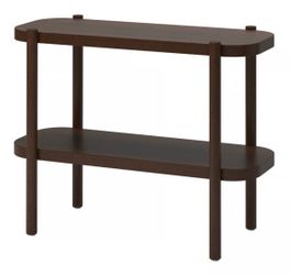 IKEA LISTERBY Console table, dark-brown beech veneer, 36 1/4×15×28”