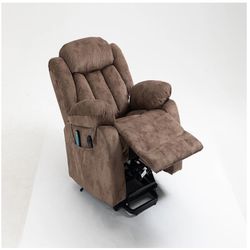 Badcock Home Power Lift Electric Recliner Chair - Brown 