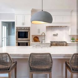 New Cement Grey Chandelier Hanging Light Fixture