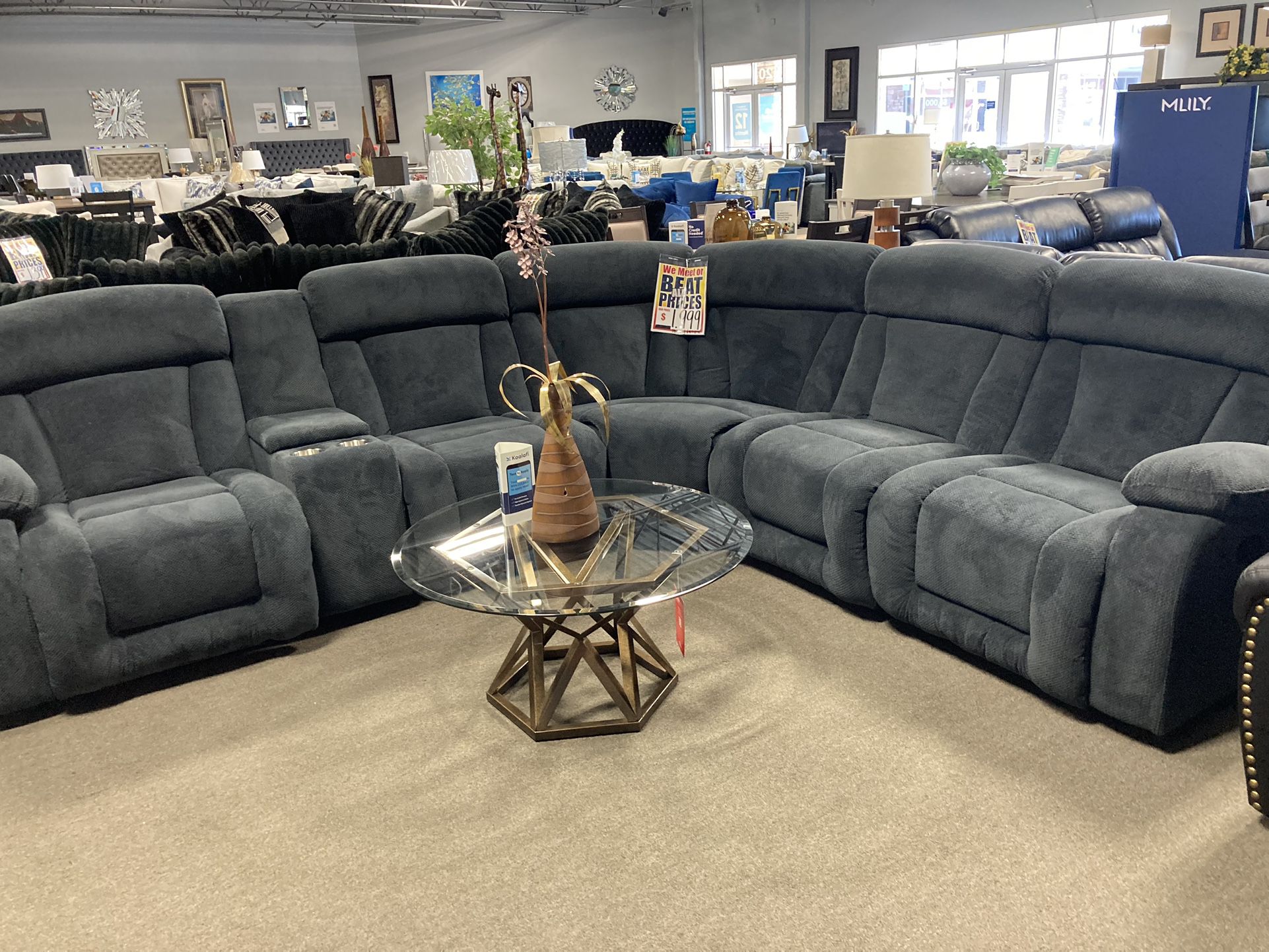 reclining sectional ☑️🩶 $1,899