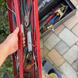 Tool box with some tools
