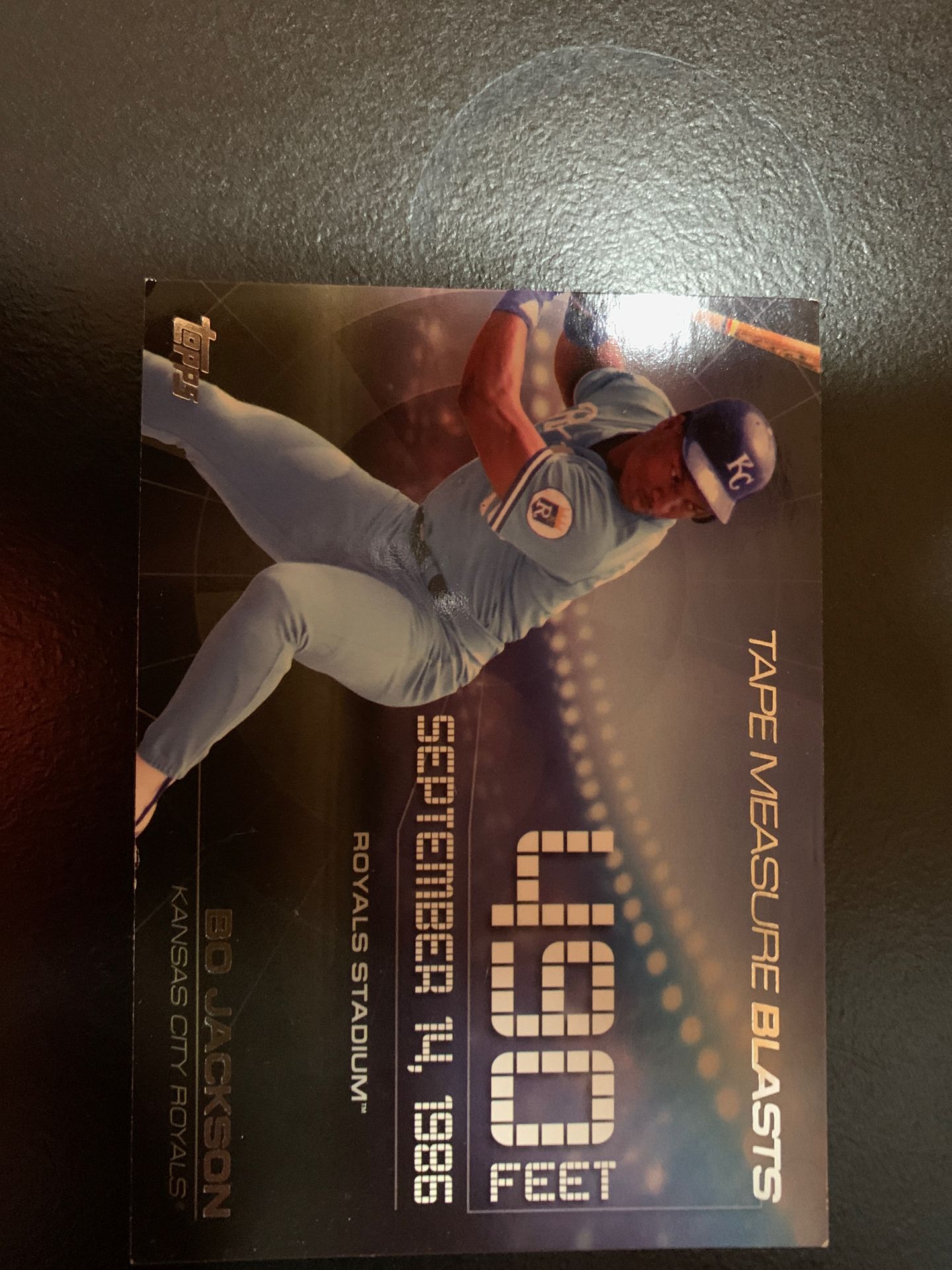 Bo Jackson (tape measure) Baseball Card