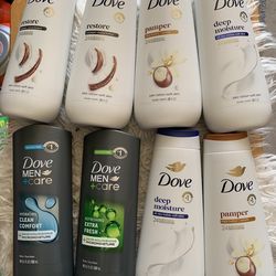 Dove body Wash($5 each)