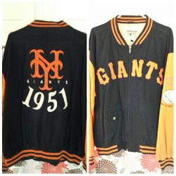 Throwback NY Giants baseball jacket