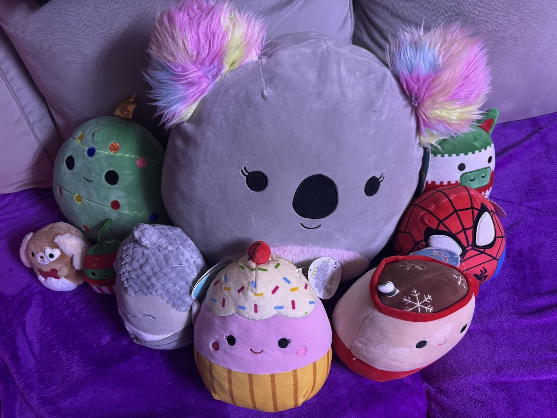 Various Squishmallows Lot Of 9