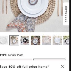 Crate & Barrel Plates In Good Shape 