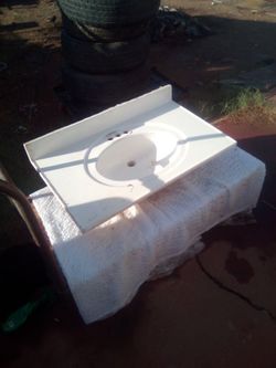 White Bathroom Vanity Sink Top