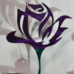 Custom Purple Rose Metalwork 