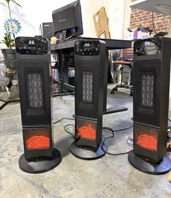 Heater With Digital Fire