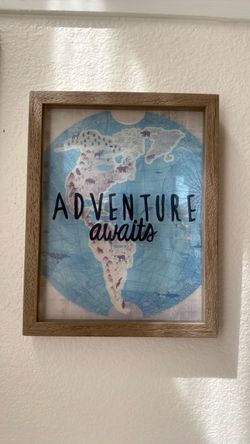 Adventure Awaits Framed Wall Art Print