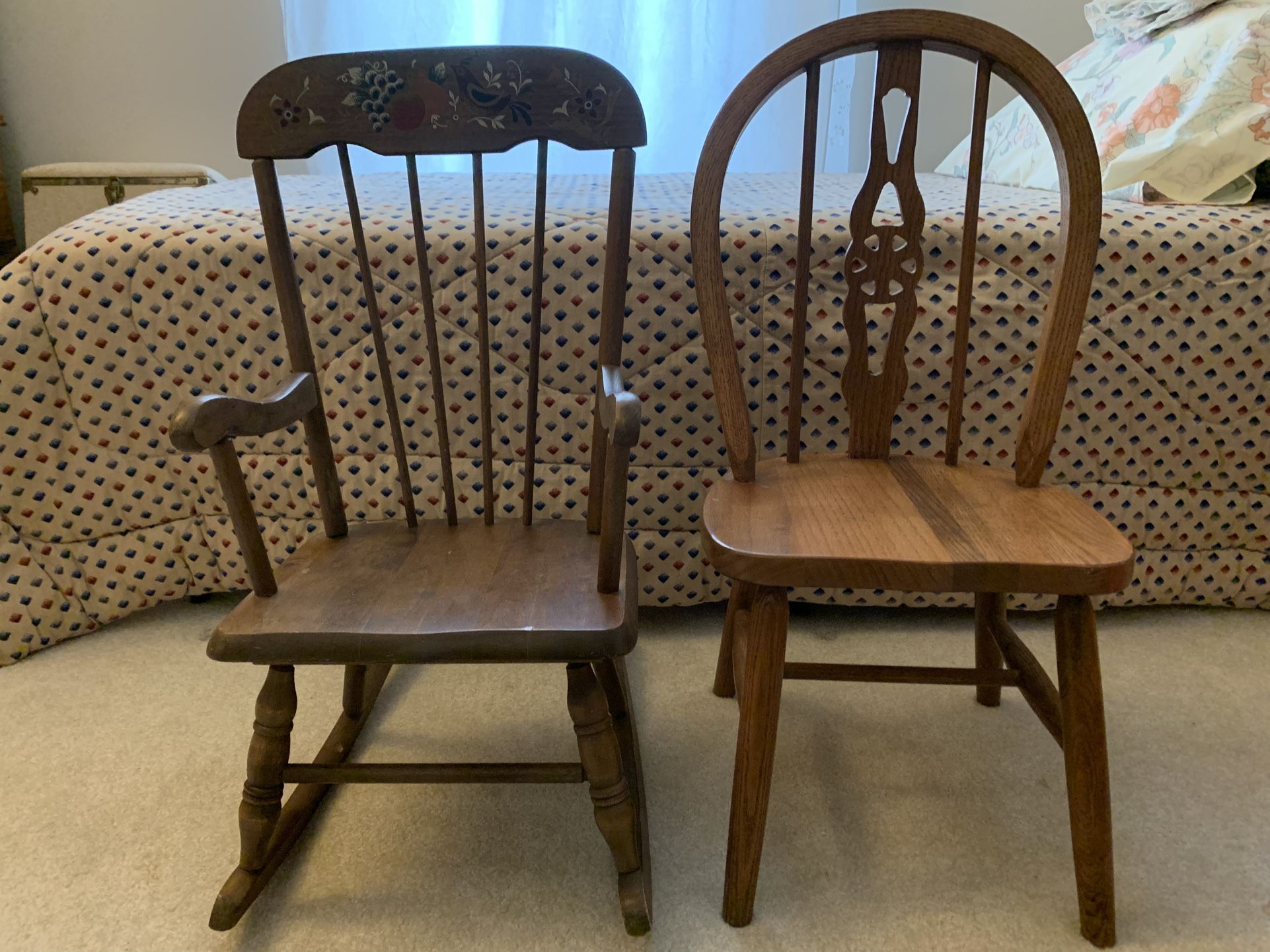 Child’s Rocking Chair, and Desk/Table Chair