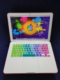 Apple 13" MacBook with 128GB SSD 4GB Ram "High Sierra"
Microsoft Office, Garage Band