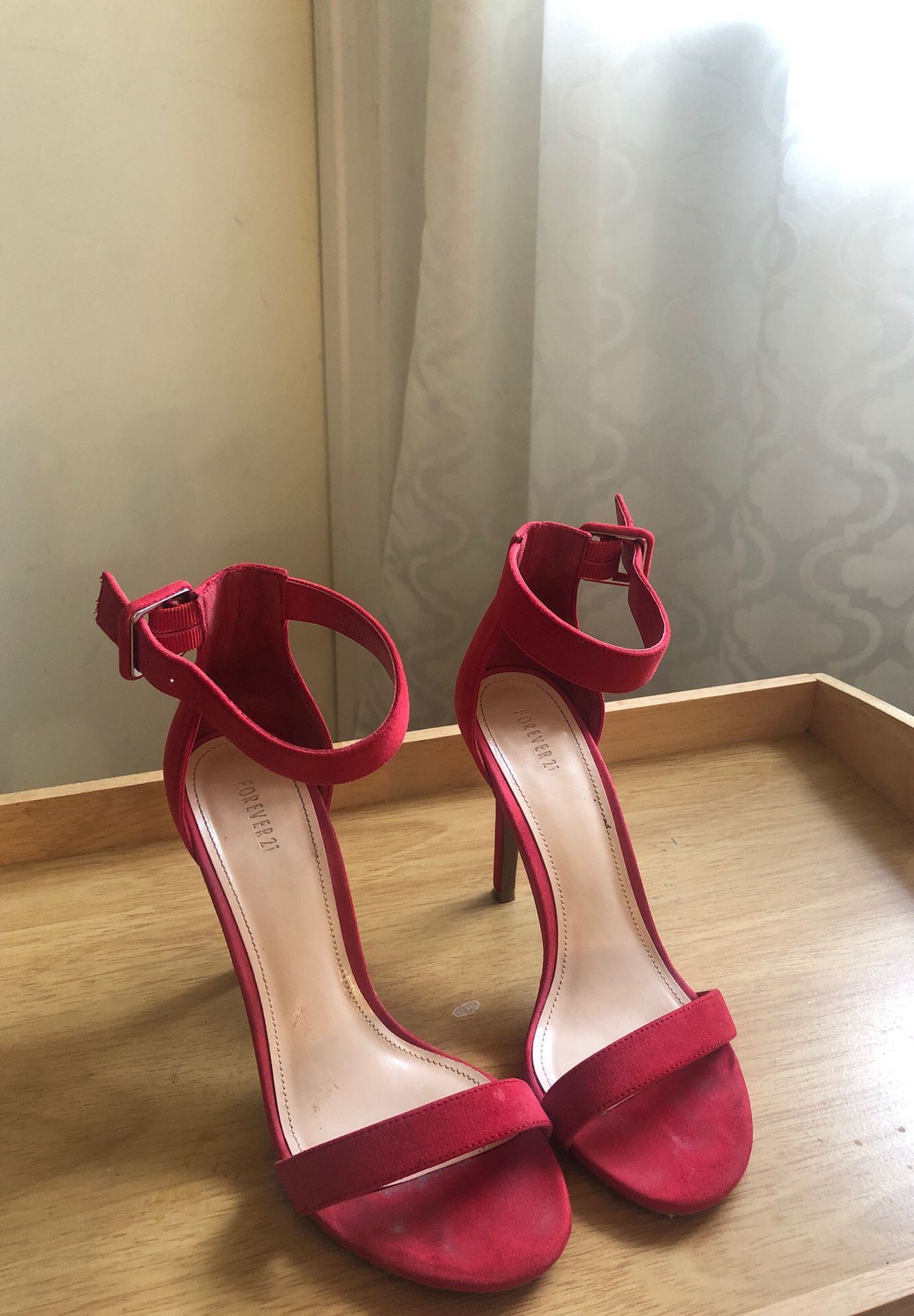 Red Forever21 Heels