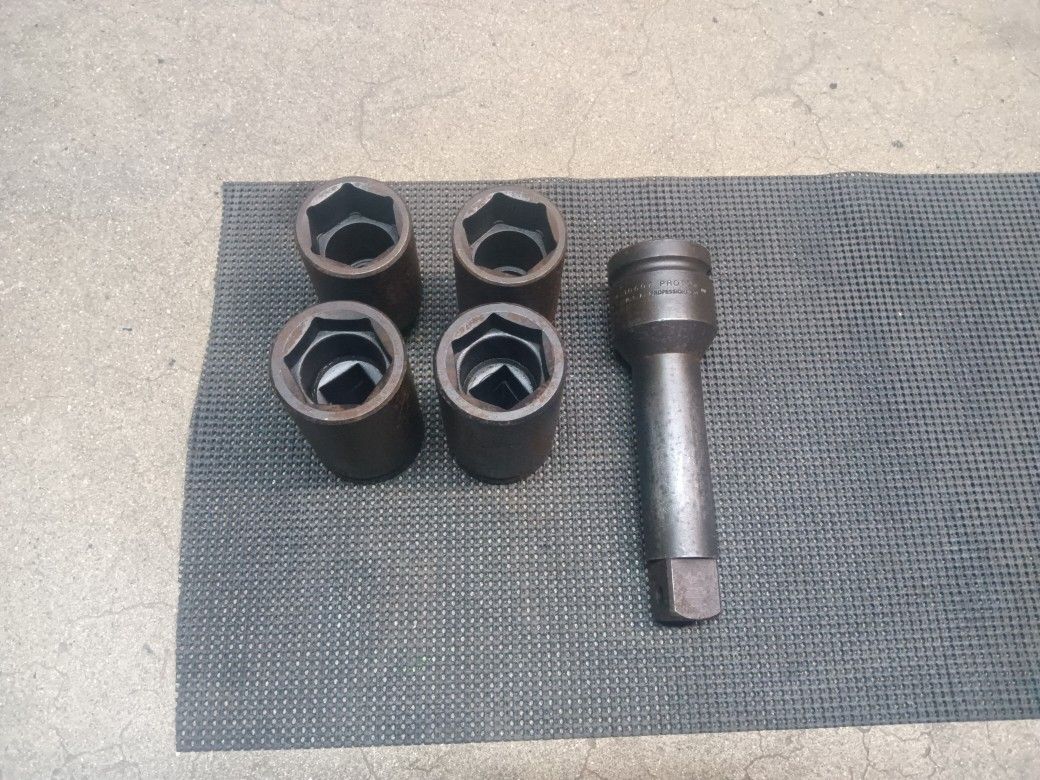 Proto Tools 3/4 Drive 6 Point Deep Impact Socket And 1 Drive Extension