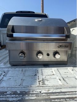 Turbo table top natural gas grill bbq 26” 3-burner