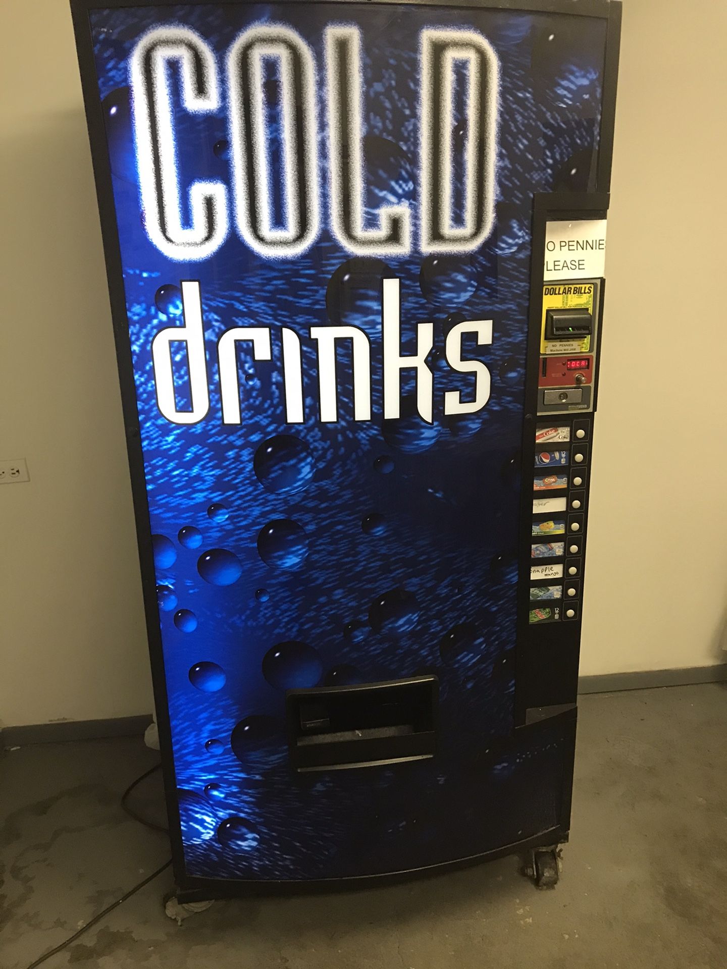 Vending Machines Account Location