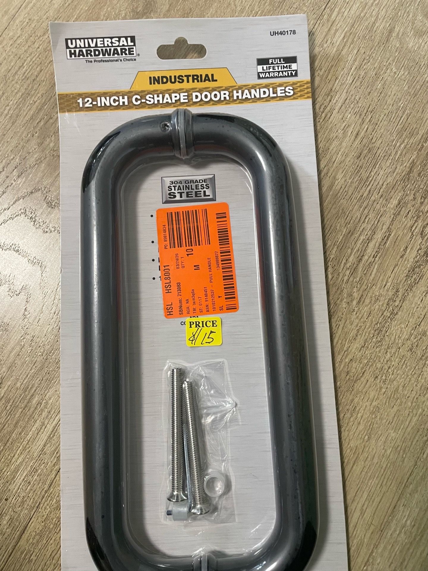 12-Inch C-Shape Door Handles – Modern Stainless Steel Pull Handles (Set Available)