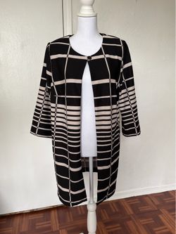 Danny & Nicole women’s Black and beige cardigan size 14W
