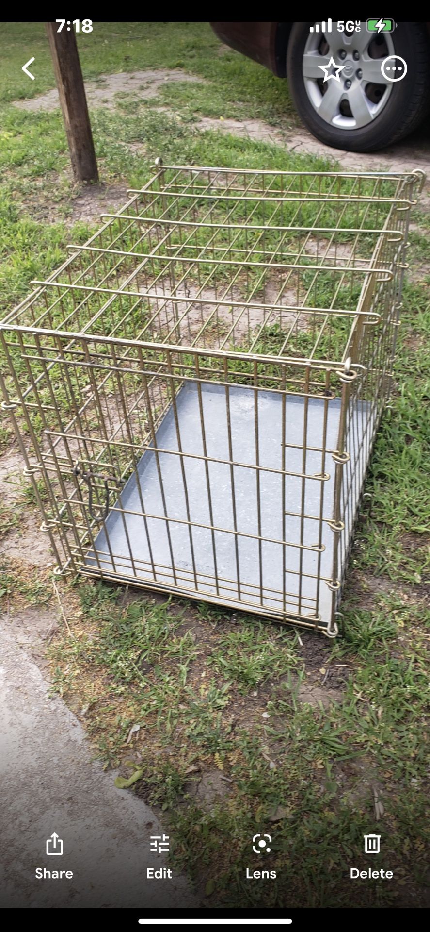 Large Dog Crate 24 X 17 Height 18