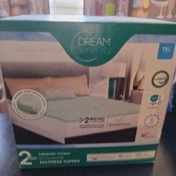 Dream Serenity 2" Eco Zone Mattress Topper Twin XL Size ($70 Retail)