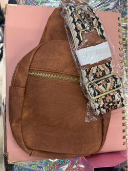 Tan crossbody bag